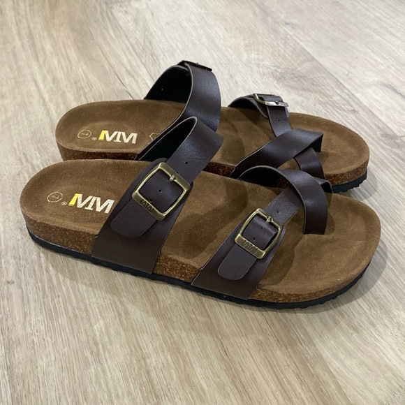 NEW Women’s WTW Suede Slide Sandals - Picture 1 of 3